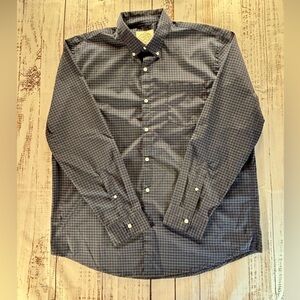 St. John’s Bay Men’s XL Shirt | Navy Blue & White Stripes | Classic Fit